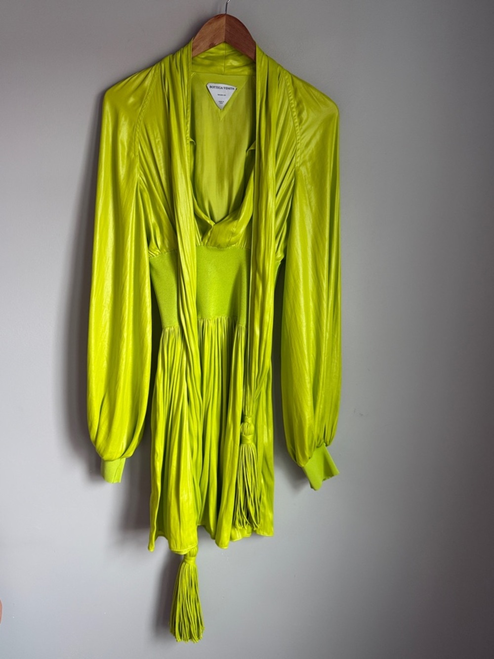 Bottega Veneta Tassel Detail Flared Dress - Picture 3 of 16
